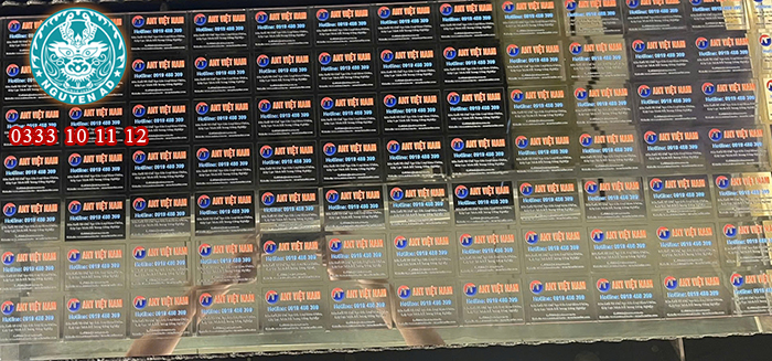 Làm Bảng inox ăn mòn Tên Công Ty Chuyên Nghiệp