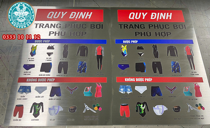 Làm Bảng inox ăn mòn Tên Công Ty Chuyên Nghiệp