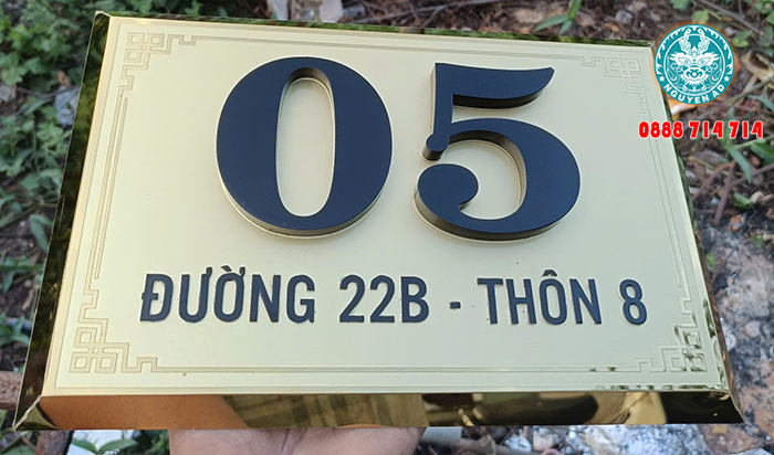 mẫu bảng biển số nhà đẹp hiện đại giá rẻ