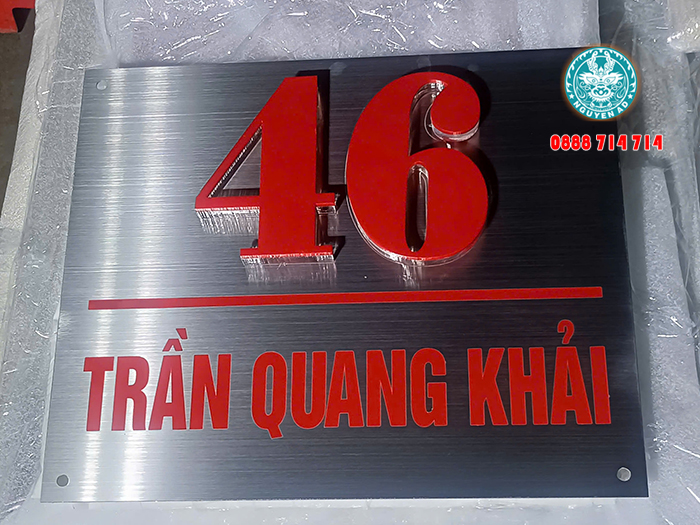 mẫu bảng biển số nhà đẹp hiện đại giá rẻ
