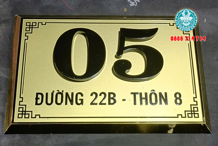 mẫu bảng biển số nhà đẹp hiện đại giá rẻ