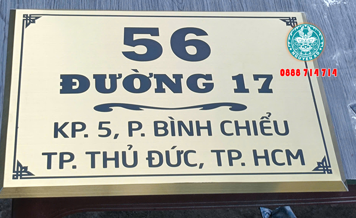 mẫu bảng biển số nhà đẹp hiện đại giá rẻ