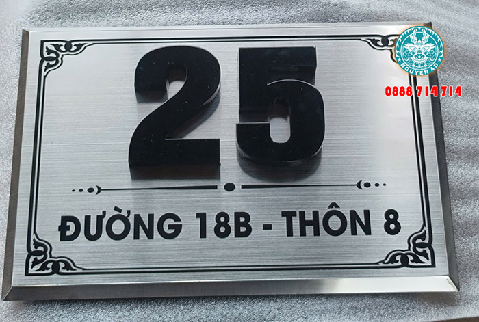 mẫu bảng biển số nhà đẹp hiện đại giá rẻ