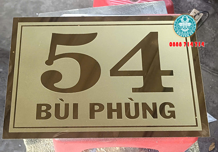 mẫu bảng biển số nhà đẹp hiện đại giá rẻ