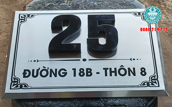 mẫu bảng biển số nhà đẹp hiện đại giá rẻ