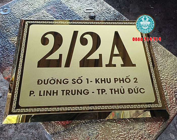 mẫu bảng biển số nhà đẹp hiện đại giá rẻ