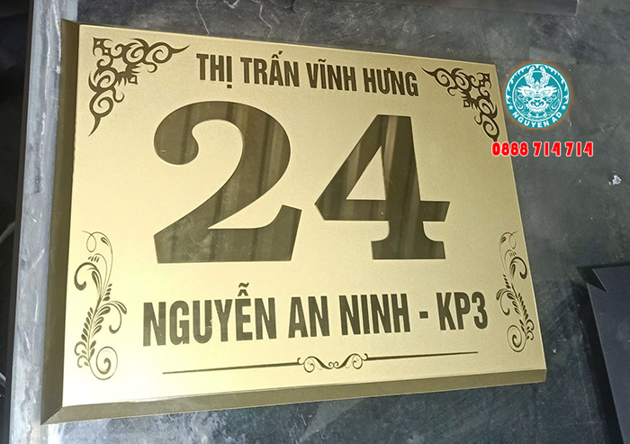 mẫu bảng biển số nhà đẹp hiện đại giá rẻ