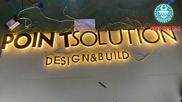 xưởng gia công chữ nổi quảng cáo