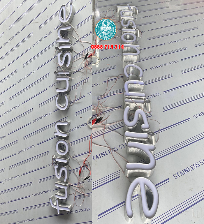 xưởng gia công chữ nổi quảng cáo