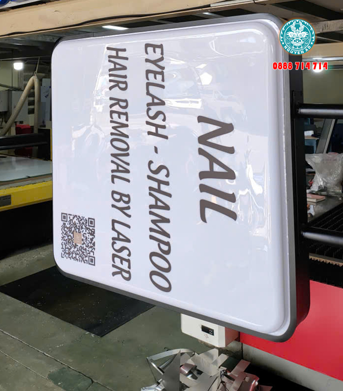 mẫu hộp đèn tiệm nail đẹp