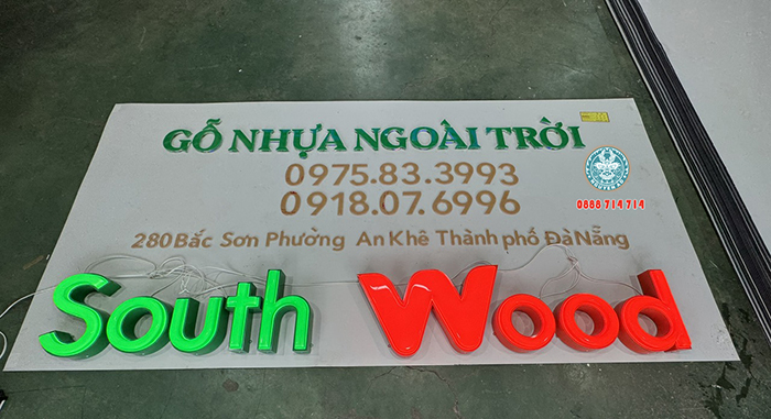 làm bảng hiệu chữ nổi mica đẹp