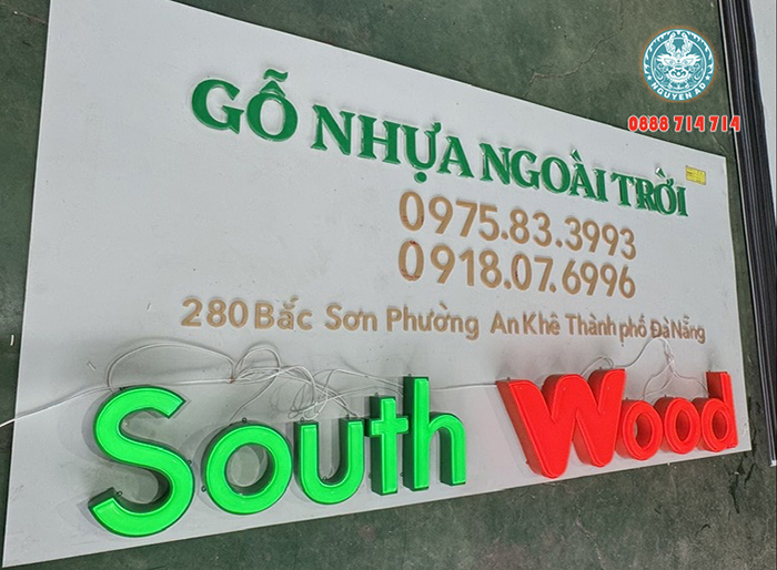 làm bảng hiệu chữ mica hút nổi đẹp tại đà nẵng