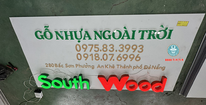 làm bảng hiệu chữ mica hút nổi đẹp tại đà nẵng