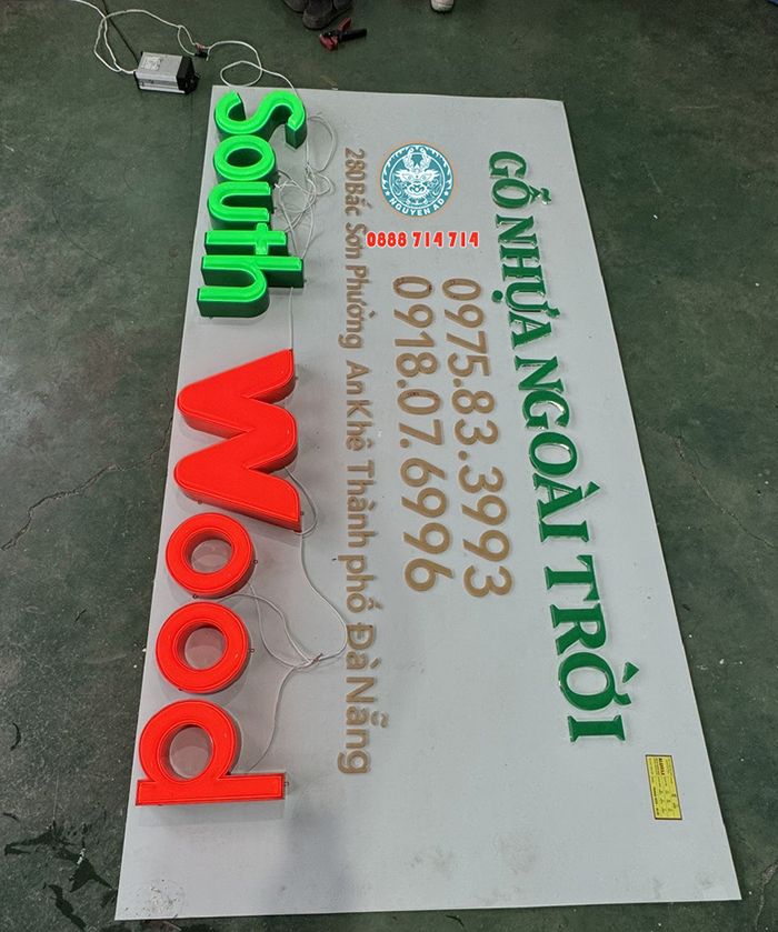 làm bảng hiệu chữ mica hút nổi đẹp tại đà nẵng