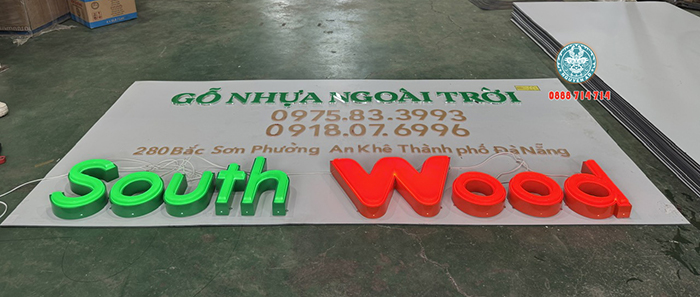 chữ inox lồng mặt mica hút nổi được ưa chuộng tại Bình Dương