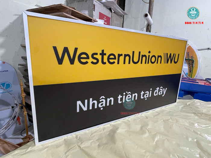 Gia công Hộp Đèn Western Union số lượng lớn tại xưởng