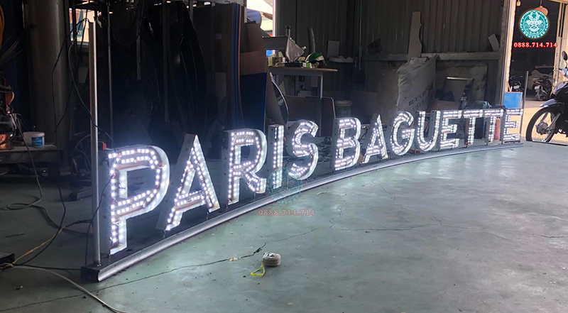 Gia công bảng hiệu chữ nổi đèn LED Bulb