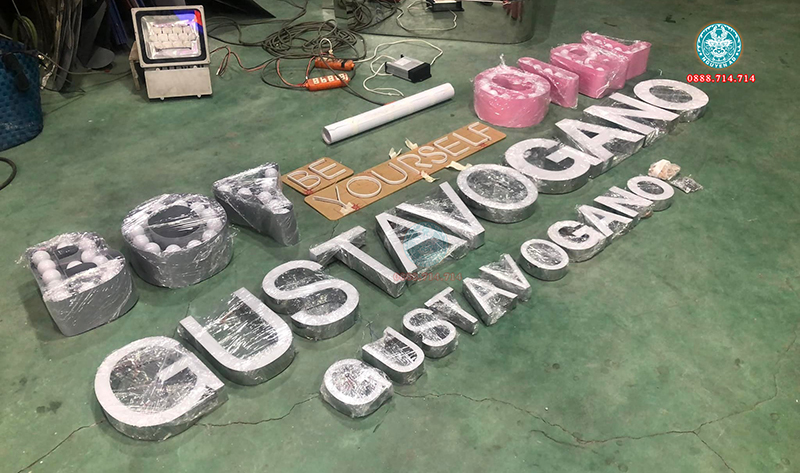 Gia công bảng hiệu chữ nổi đèn LED Bulb
