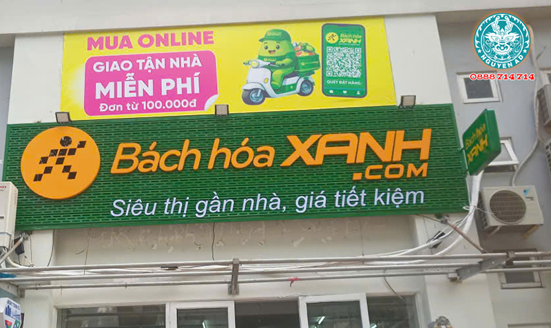Bảng Hiệu Bách Hóa Xanh Đẹp