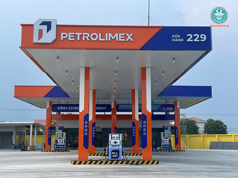 bảng hiệu cây xăng Petrolimex đẹp nhất 2027